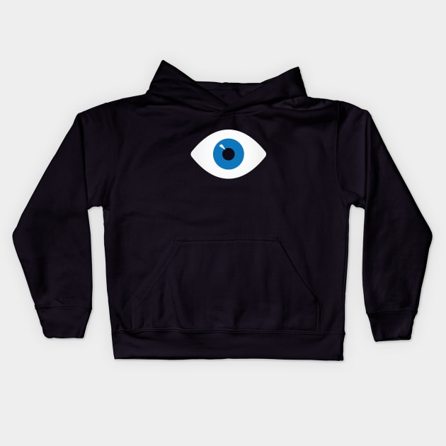 eye of blue Kids Hoodie by directdesign